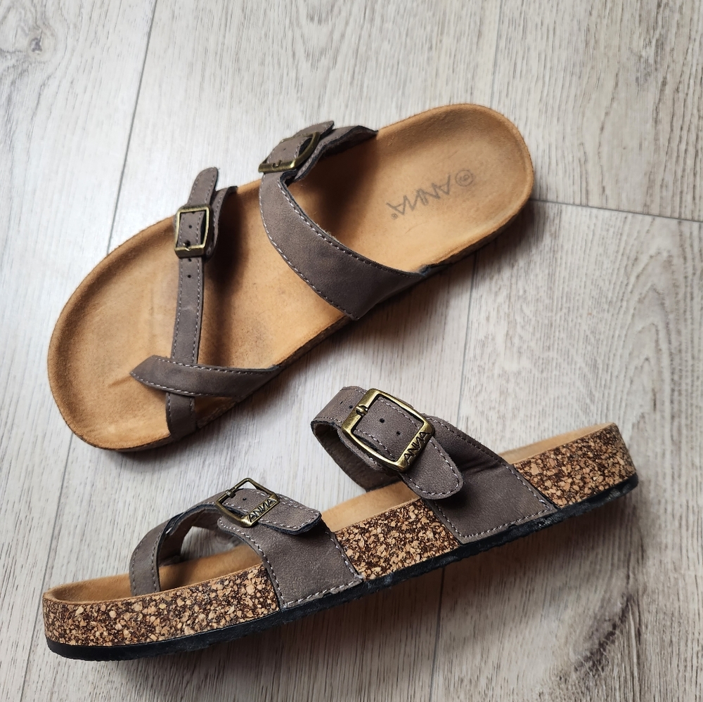Anna Womens Glory Strappy Sandals Size 9